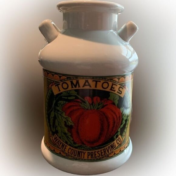 Vintage - MANN 1981 - Tomatoes Wayne County Preserve Tomato Mill Jug - Picture 5 of 5